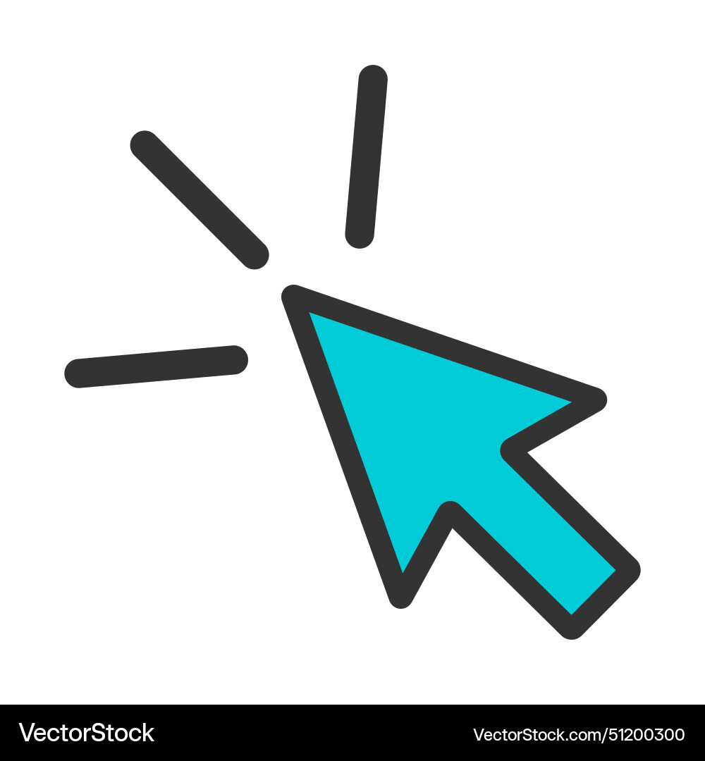 Click icon arrow mouse web button cursor digital Click icon arrow mouse web button cursor digital vector image