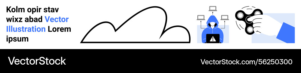 Cloud storage security with network devices Cloud storage security with network devices vector image
