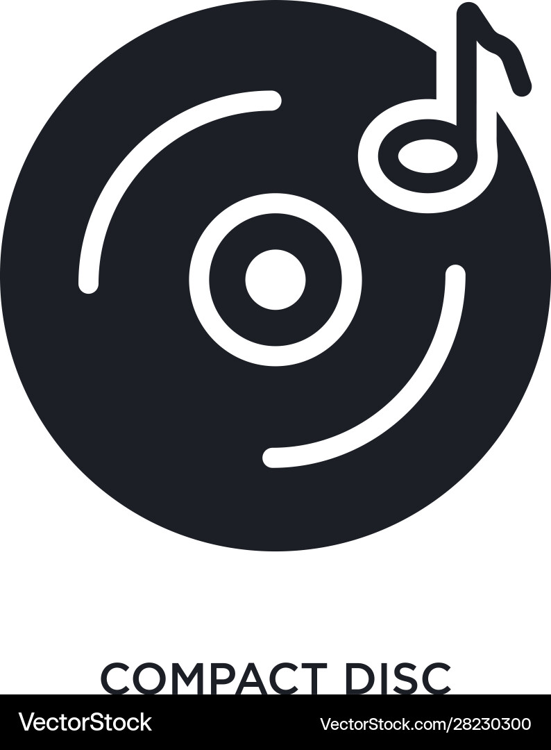 Compact disc isolated icon simple element from Compact disc isolated icon simple element from vector image