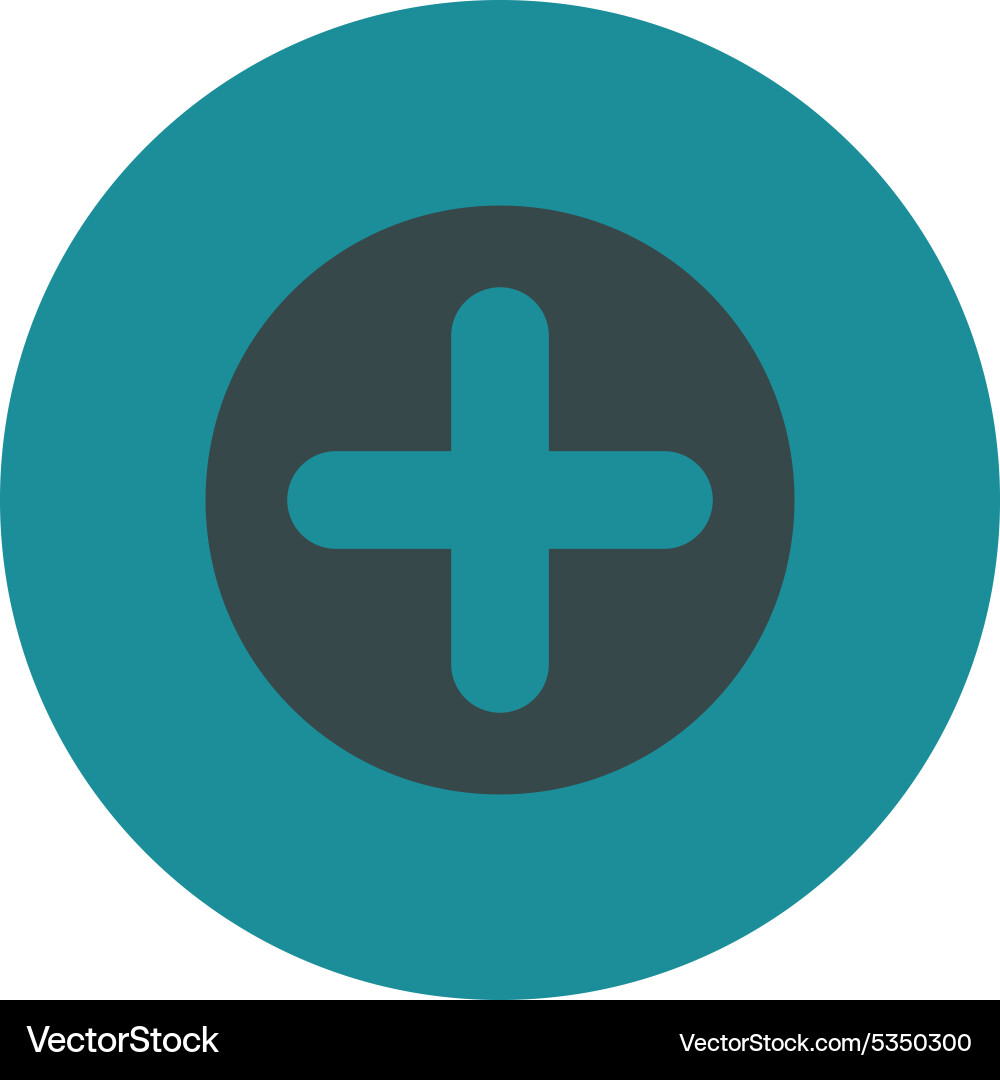 Create flat soft blue colors round button vector image