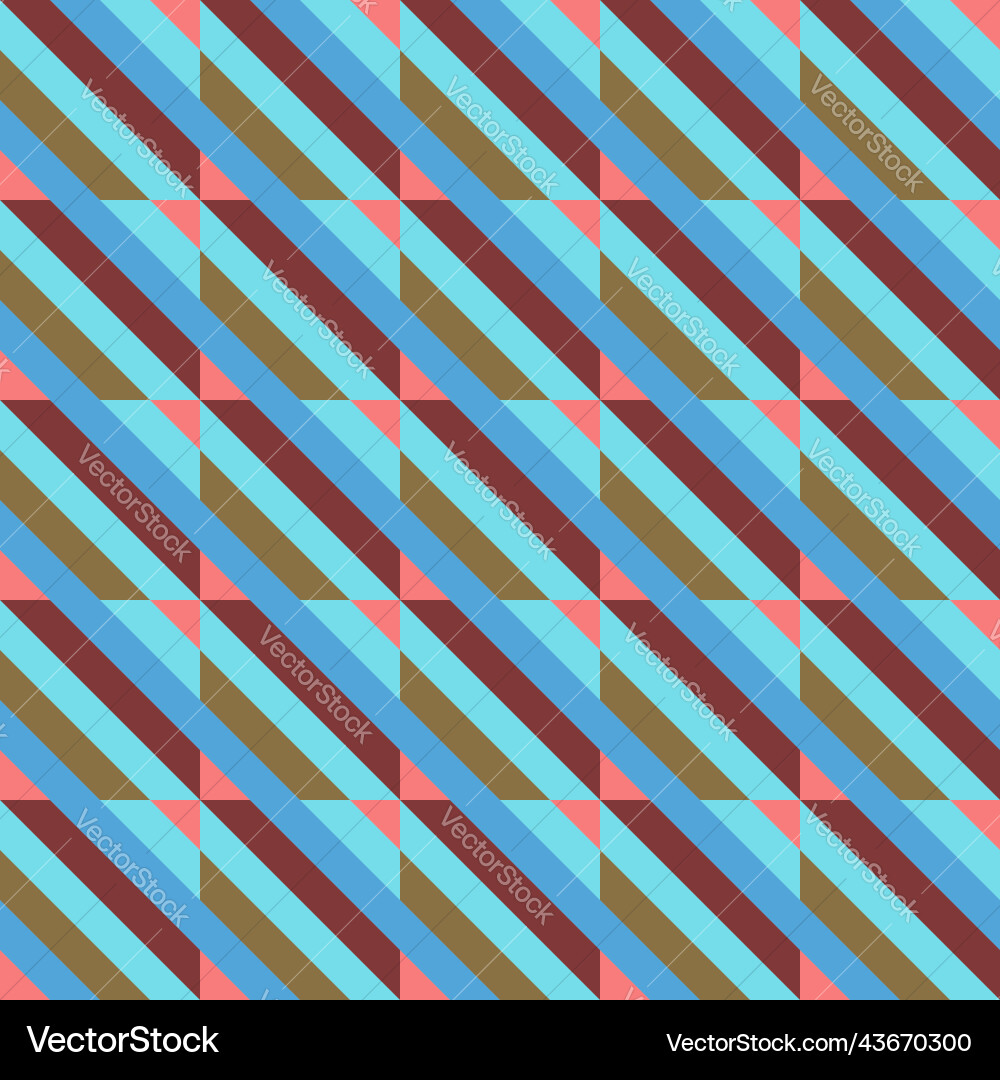 Diagonal stripes and triangles seamless pattern Diagonal stripes and triangles seamless pattern Vector Image