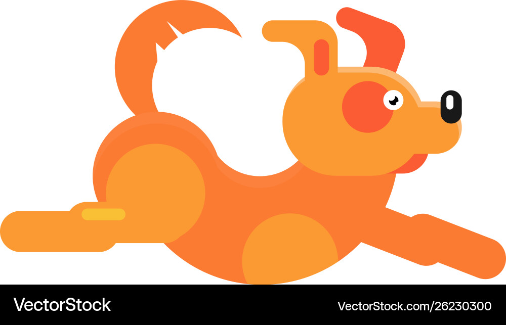 Dog little doggie puppy animal character Dog little doggie puppy animal character vector image