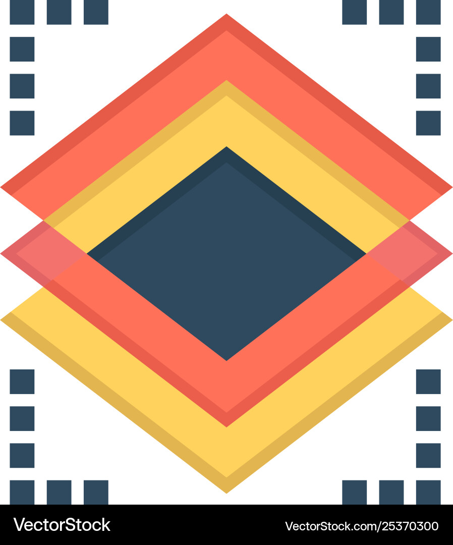 Ebenen Objektschicht Server flache Farbe Icon Ebenen Objektschicht Server flache Farbe Icon vektorbild