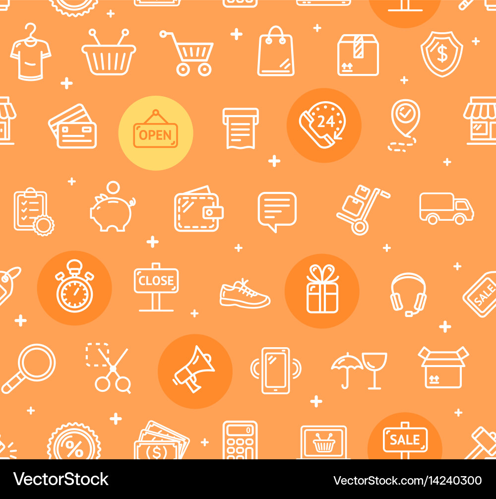 Ecommerce Pattern Background vector image