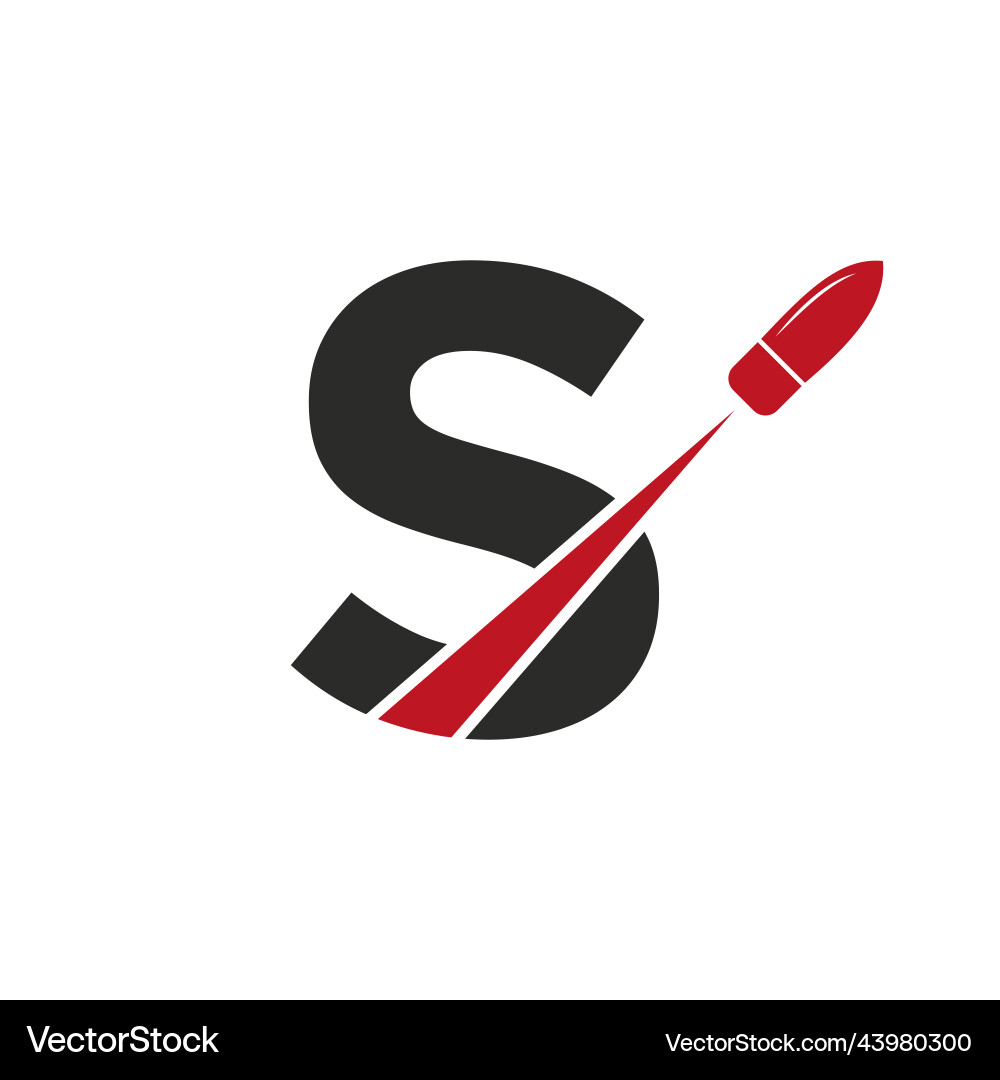 Erster Buchstabe s Schuss Kugel Logo Vorlage Erster Buchstabe s Schuss Kugel Logo Vorlage vektorbild