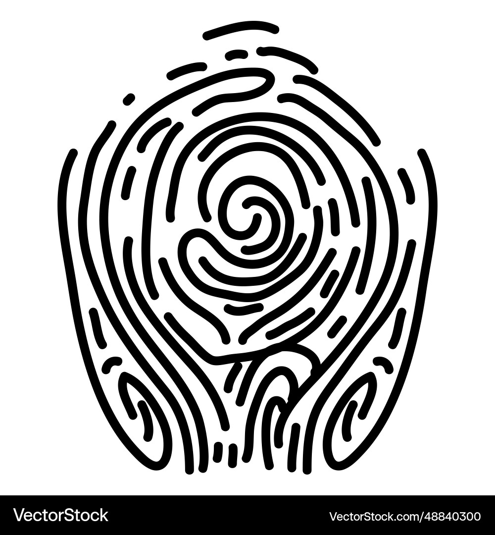 Fingerprint lines design Fingerprint lines design vector image
