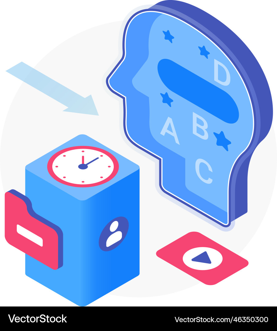 Knowledge Development & Learning Vector Image