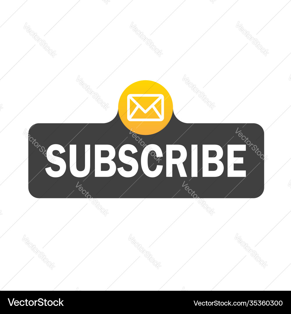 Text box and subscribe button template Text box and subscribe button template vector image