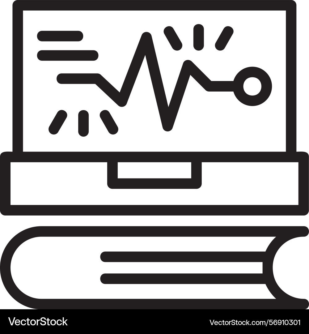 Ace spark linear style icon design vector image