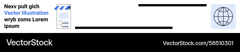 Document and global network connection with linked Document and global network connection with linked vector image