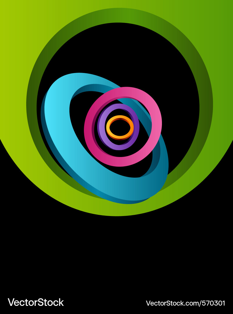 Dynamic Circle Pattern Vector Image