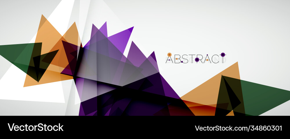 Geometric abstract background color triangle Geometric abstract background color triangle vector image