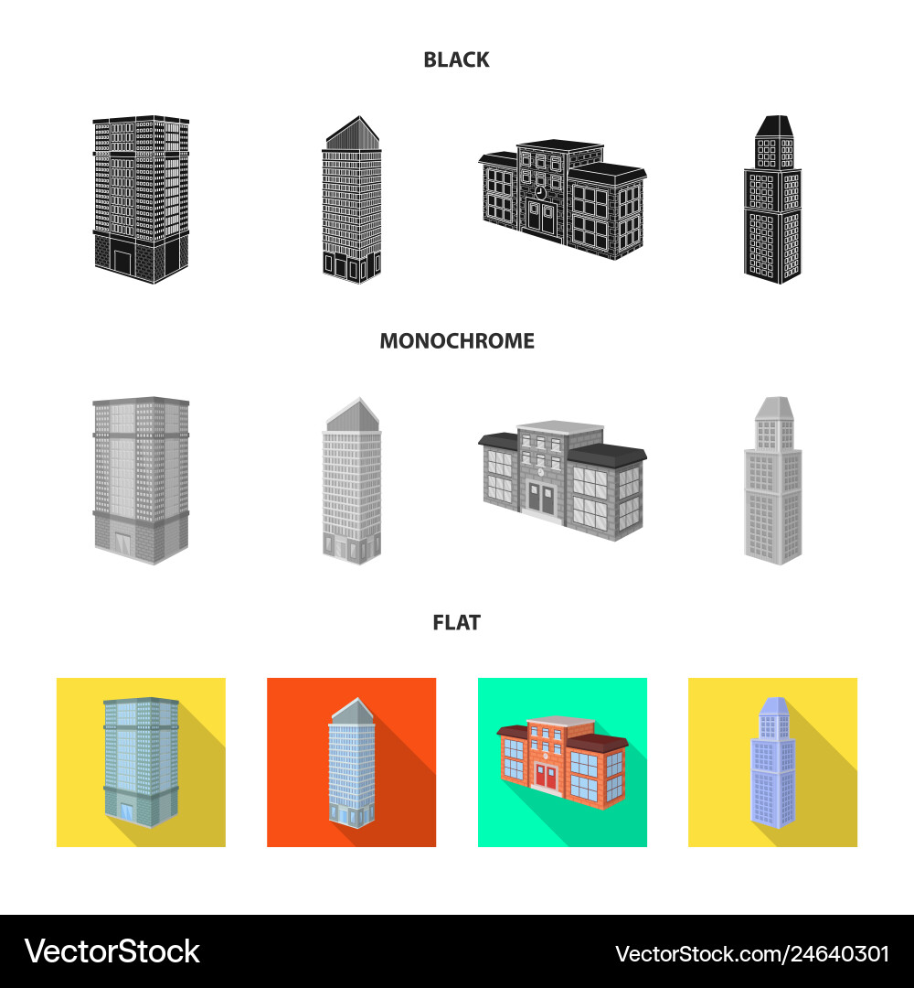 Isolated object of construction and building logo Isolated object of construction and building logo Vector Image