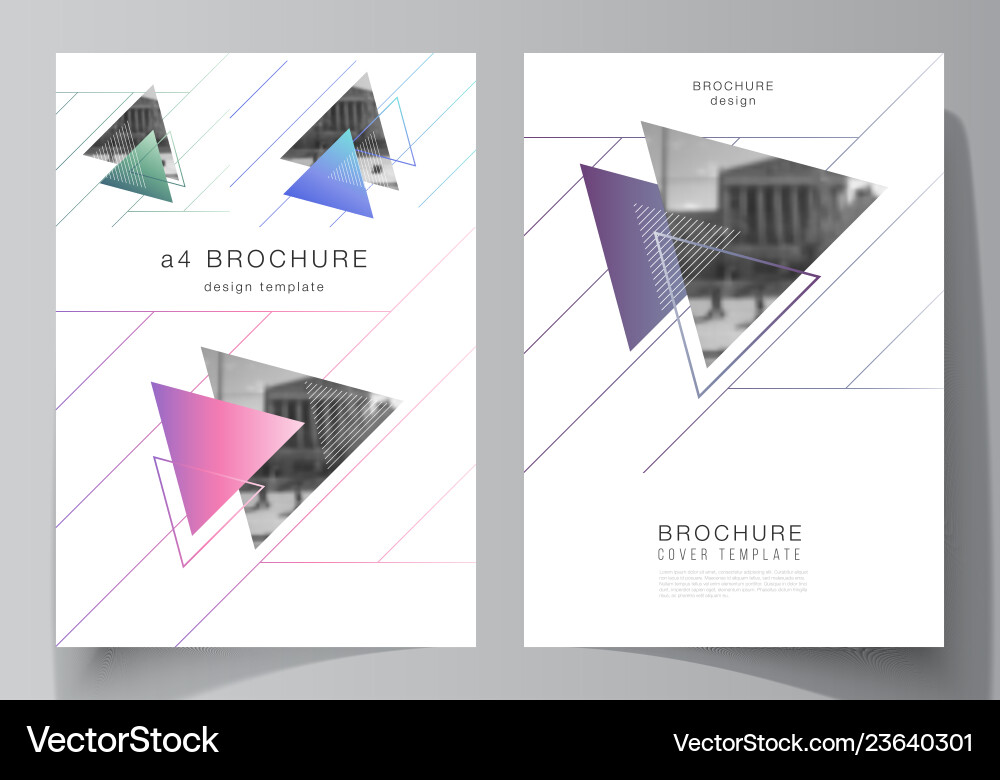 Layout of a4 format modern cover Vector Image
