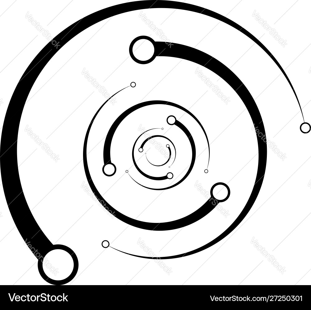 Plexus wire-frame radial circles with nodes Plexus wire-frame radial circles with nodes Vector Image