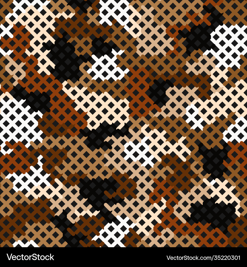 Seamless pattern for army fabric and design Seamless pattern for army fabric and design vector image
