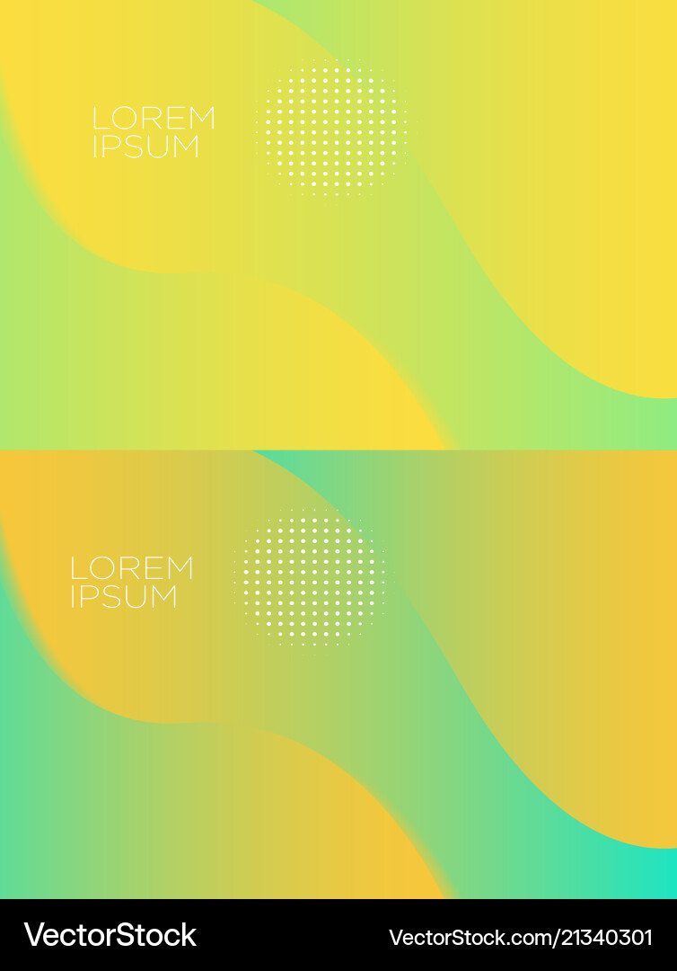 Smooth abstract colorful backgrounds set - eps10 vector image