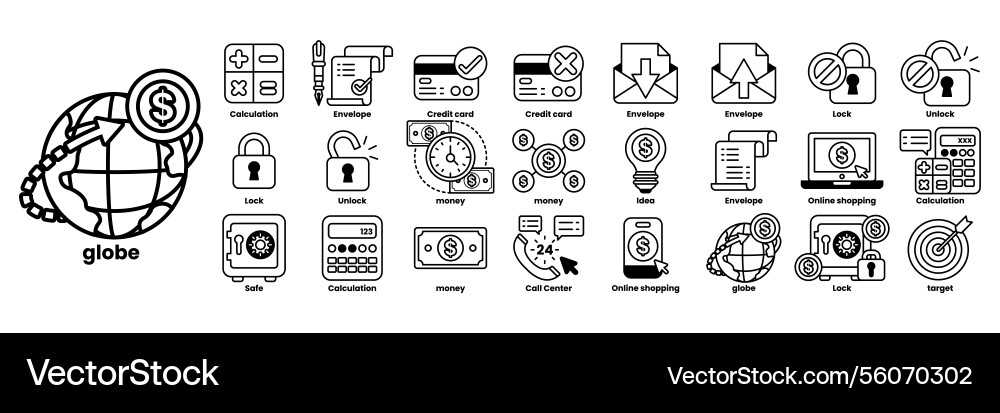 A collection of icons for various devices A collection of icons for various devices vector image