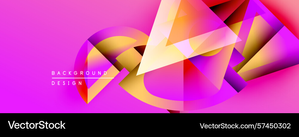 Abstract geometric shapes overlap creating Abstract geometric shapes overlap creating vector image