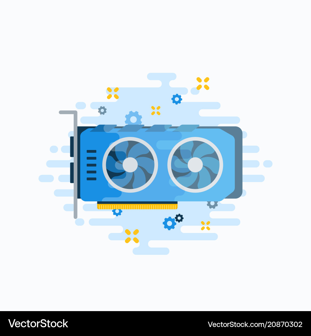 Abstract GPU Mining Hardware vector image