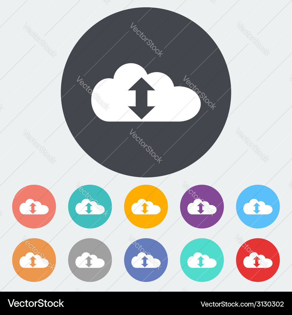 Cloud computing icon Vector Image