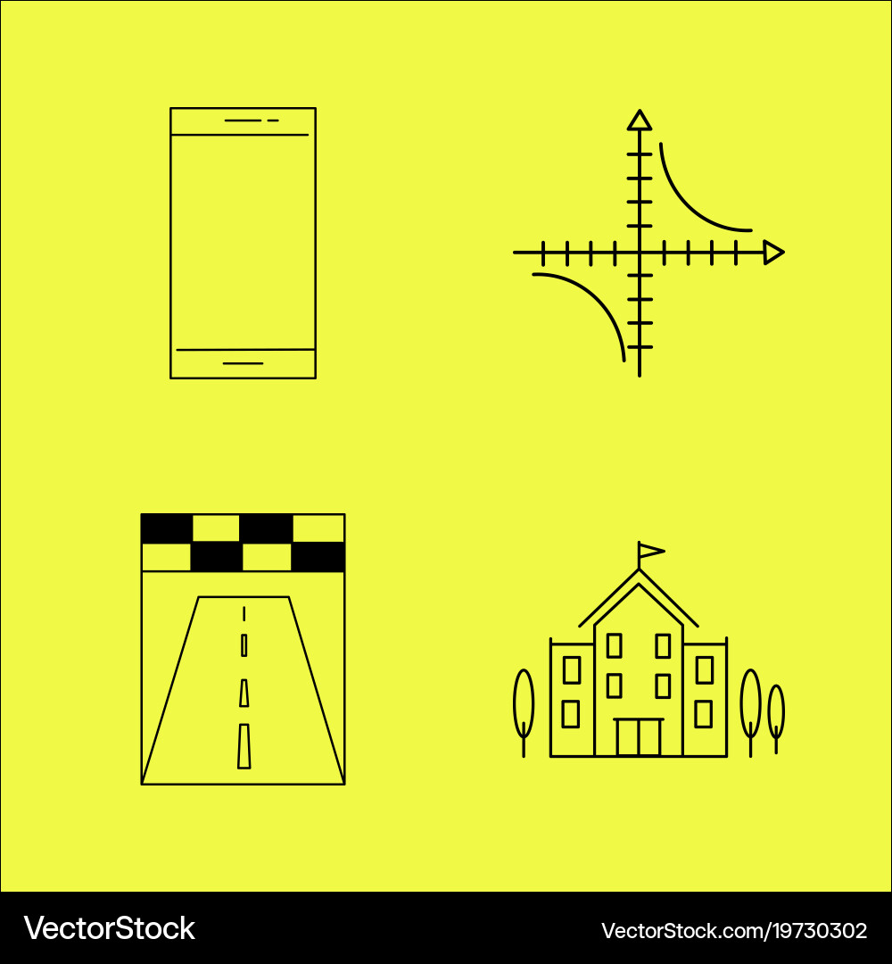 Essential linear icon set Vector Image