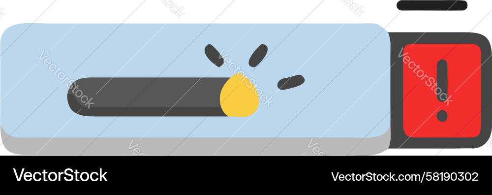 Interactive Slider Control Device Vector Image