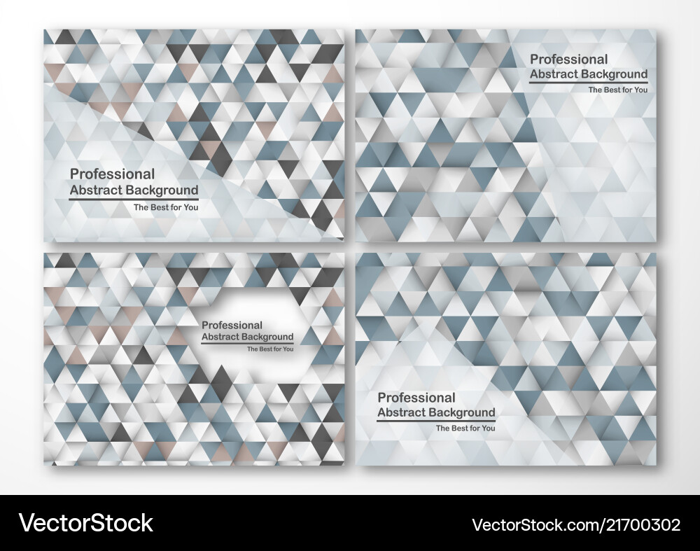 Modern abstract background in polygon shape set Modern abstract background in polygon shape set vector image