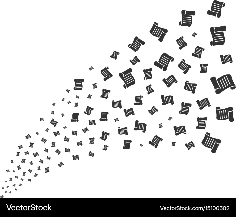 Script roll source stream Vektorbild