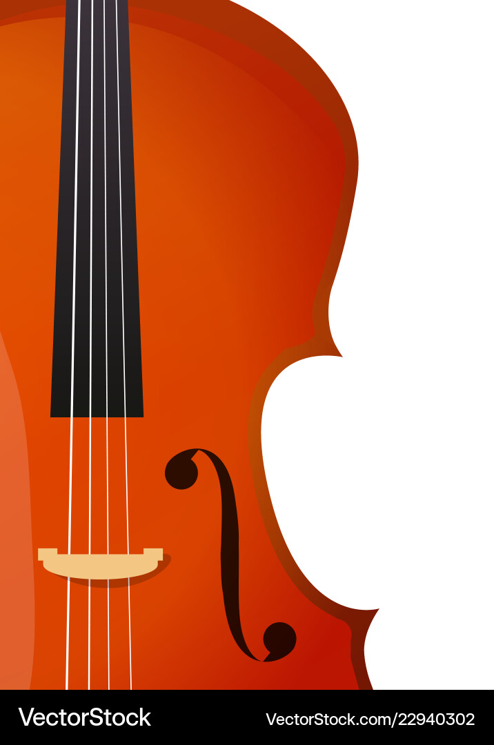 Vertikales Banner mit Violincello für Musik Vertikales Banner mit Violincello für Musik vektorbild