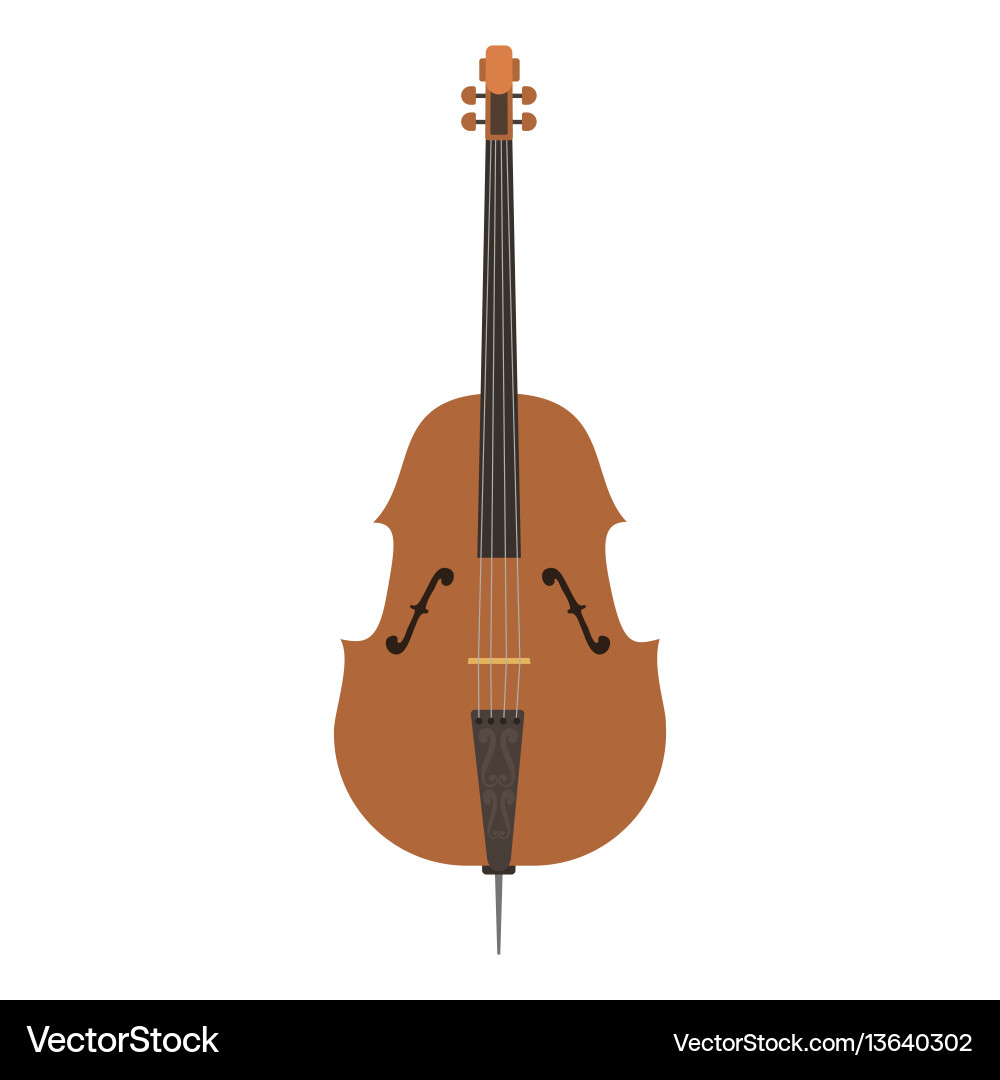 Violin with bow isolated fine performance stringed Violin with bow isolated fine performance stringed vector image