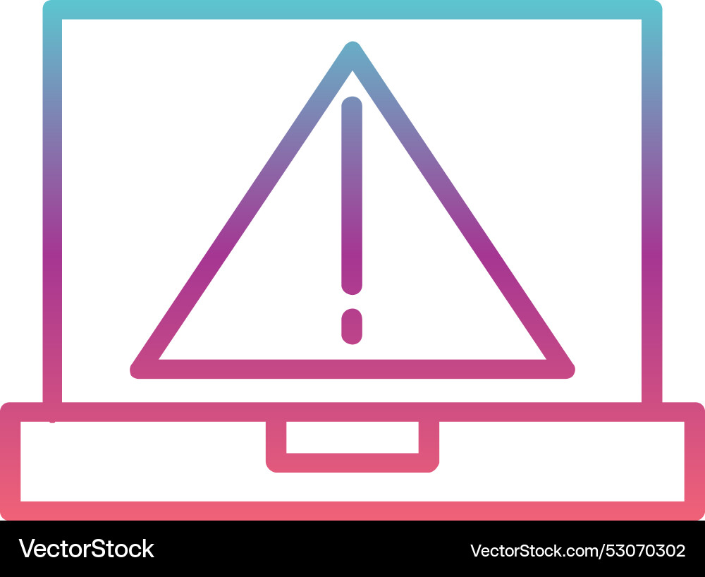 Warning line gradient design Vector Image