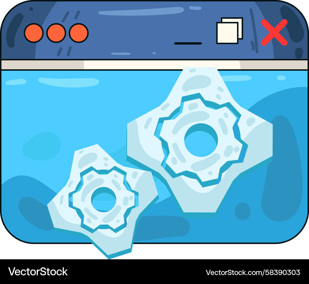 Browser Configuration Vector Image