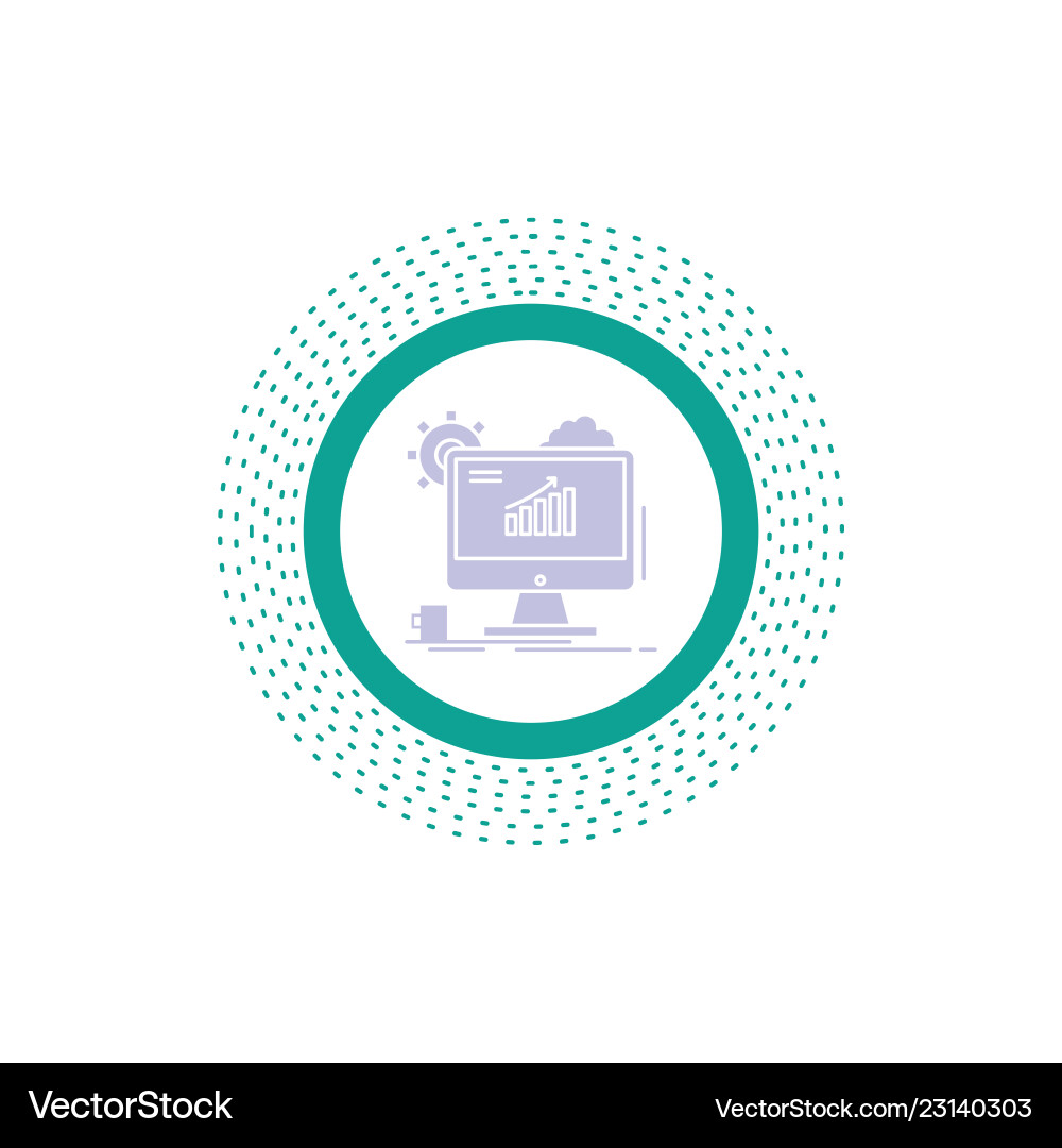 Chart & Setting Icons - Web Analytics vector image