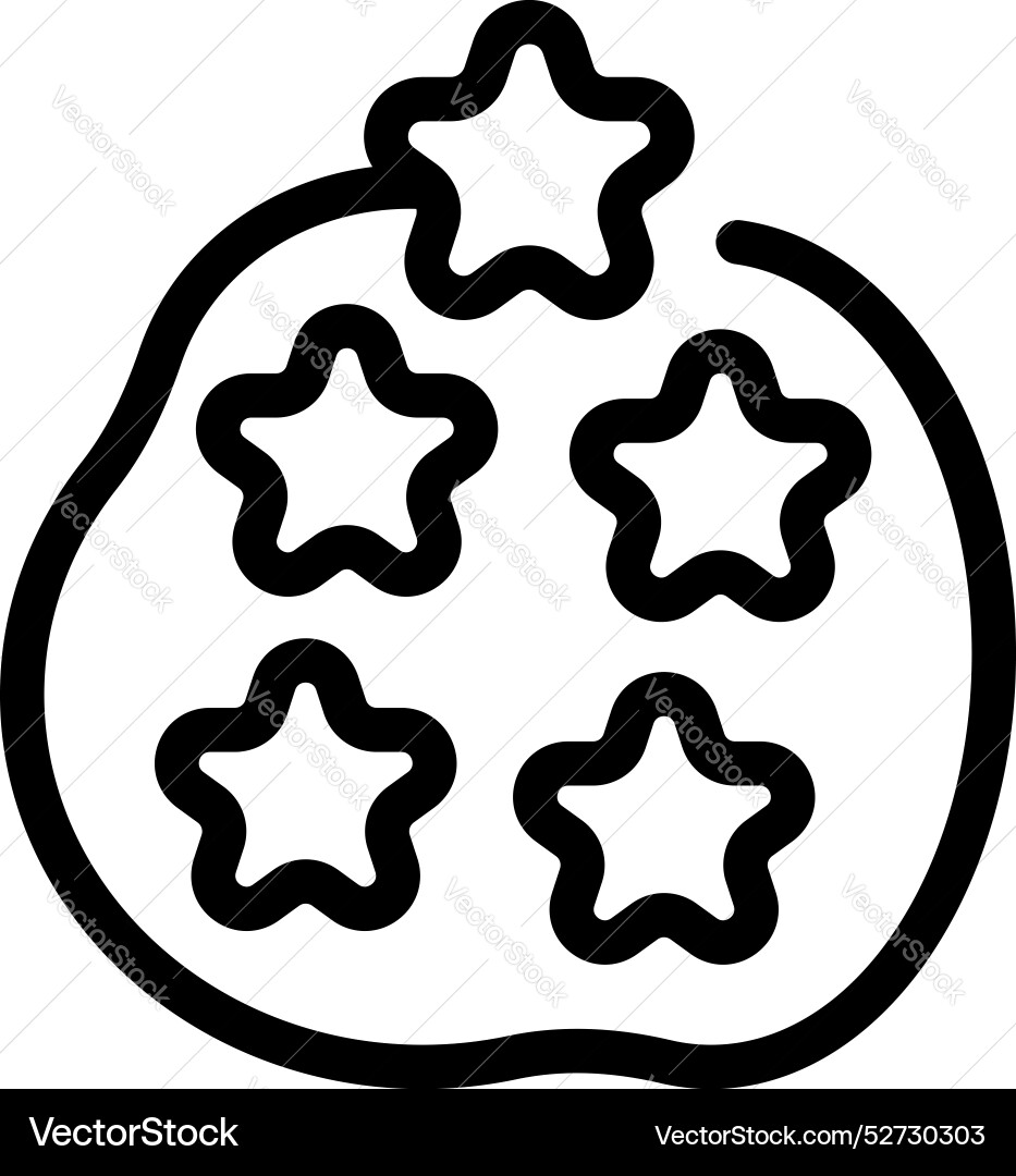 Circle shape getting five star feedback rating Circle shape getting five star feedback rating vector image