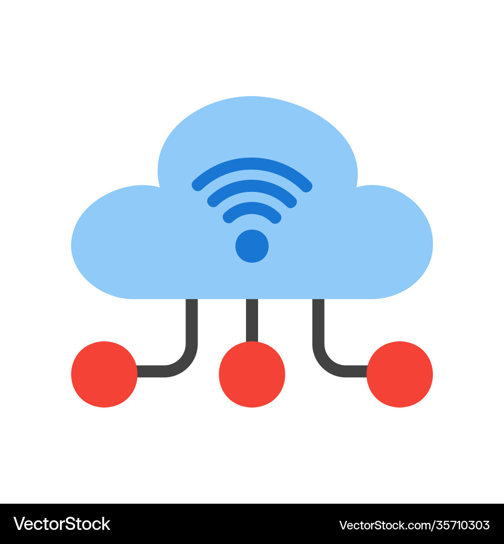 Cloud computing in flat style about internet Cloud computing in flat style about internet vector image
