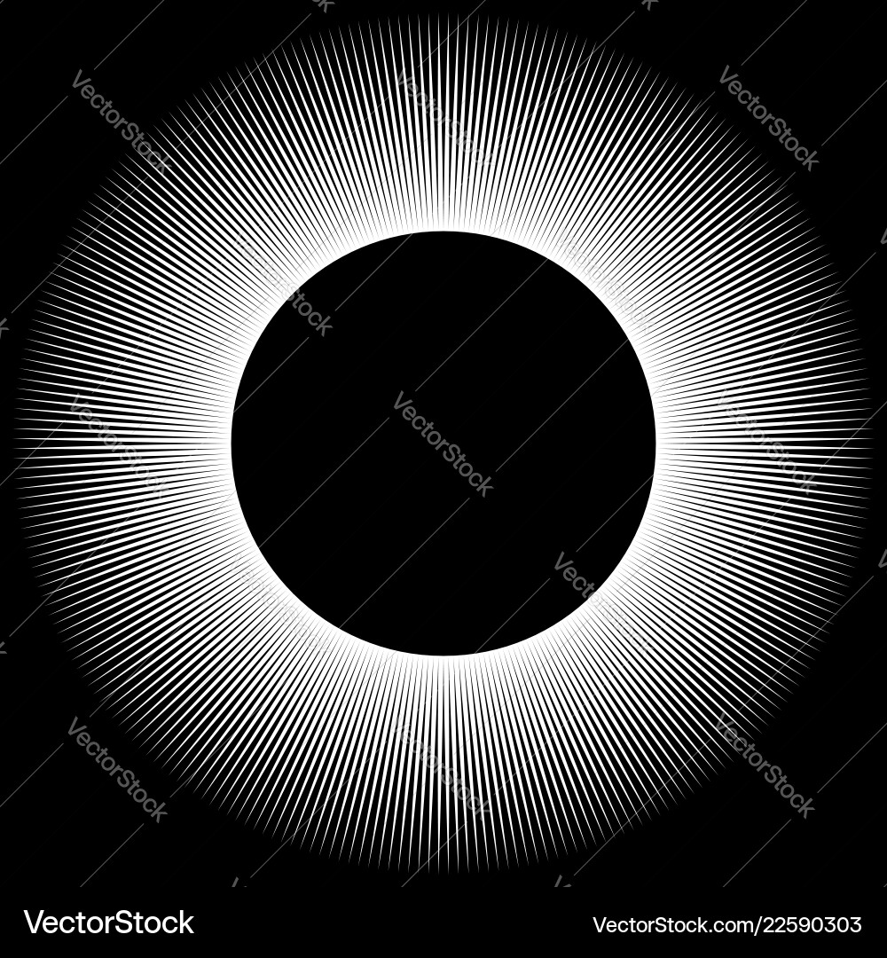 Egy geometric with sharp radial lines abstract Egy geometric with sharp radial lines abstract Vector Image