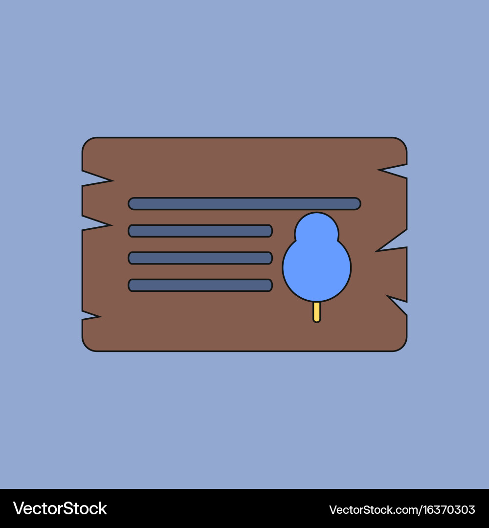 Flat icon design collection paper from tree vector image