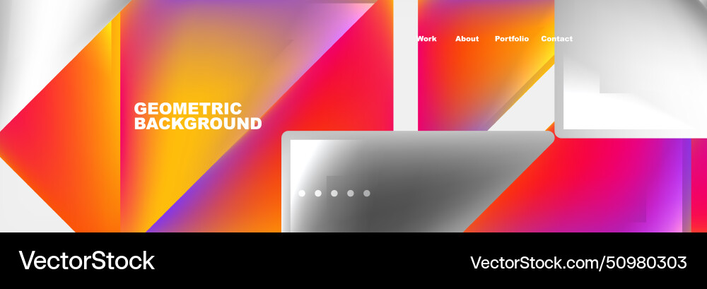 Gradient triangles composition with bright fluid Gradient triangles composition with bright fluid vector image