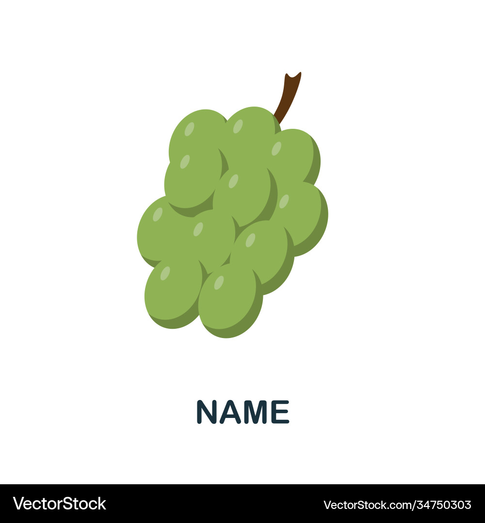 Grape icon simple element from fruits collection Vector Image