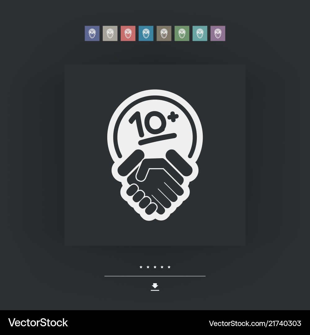 Handshake for maximum results Handshake for maximum results vector image