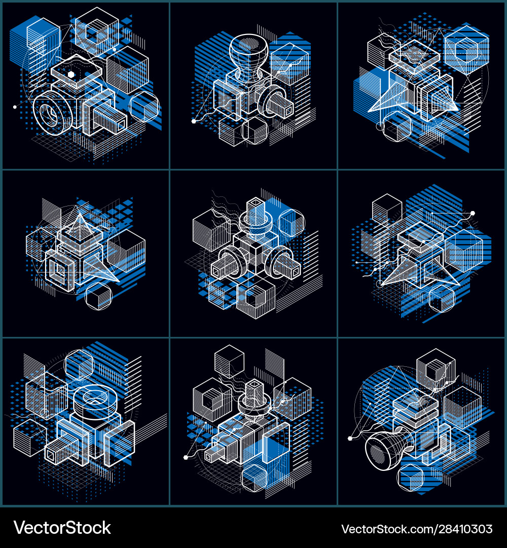 Isometric abstractions with lines and different Isometric abstractions with lines and different vector image