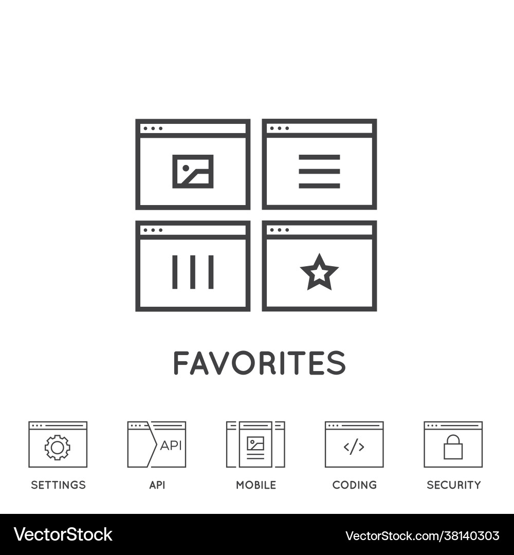 Set minimale Browser-Entwicklung App und Codierung Set minimale Browser-Entwicklung App und Codierung vektorbild