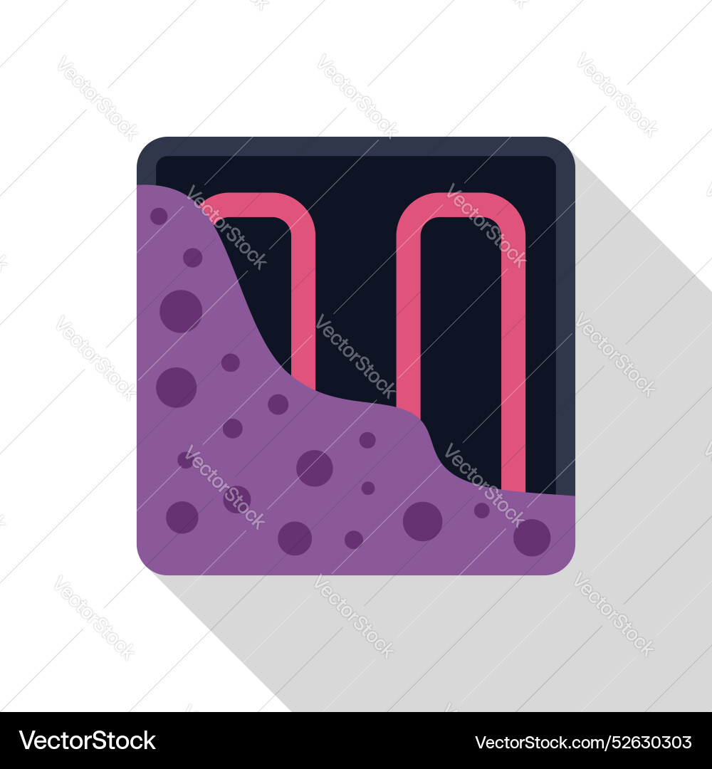 Underfloor heating system installing Underfloor heating system installing vector image