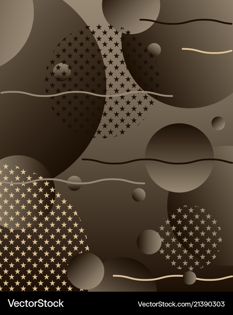 Unique geometric background with gradient shapes vector image