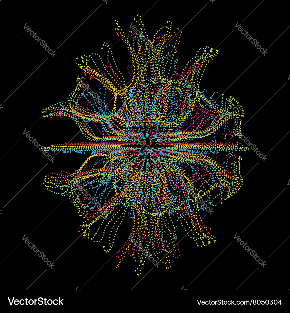Abstract futuristic design connection structure vector image
