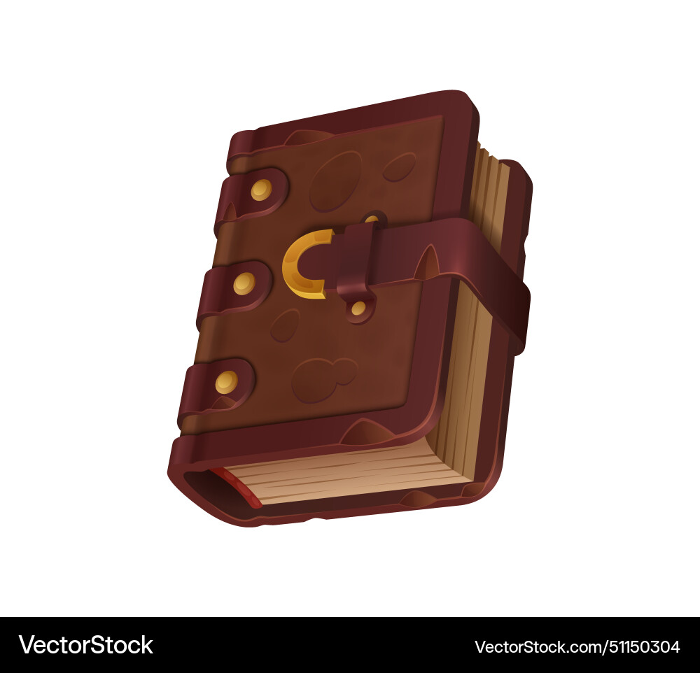 Ancient game book or fantasy magic manuscript Ancient game book or fantasy magic manuscript vector image