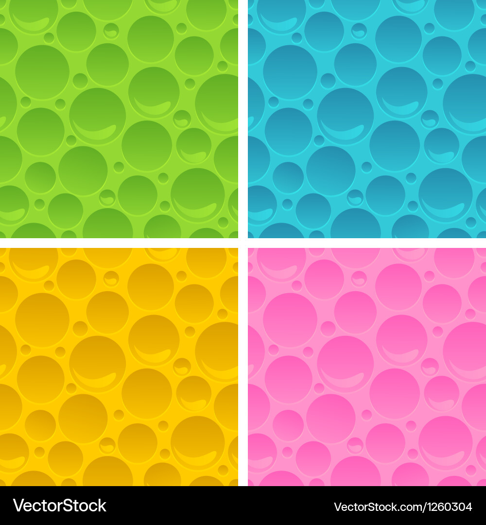 Collection of abstract seamless patterns vector image