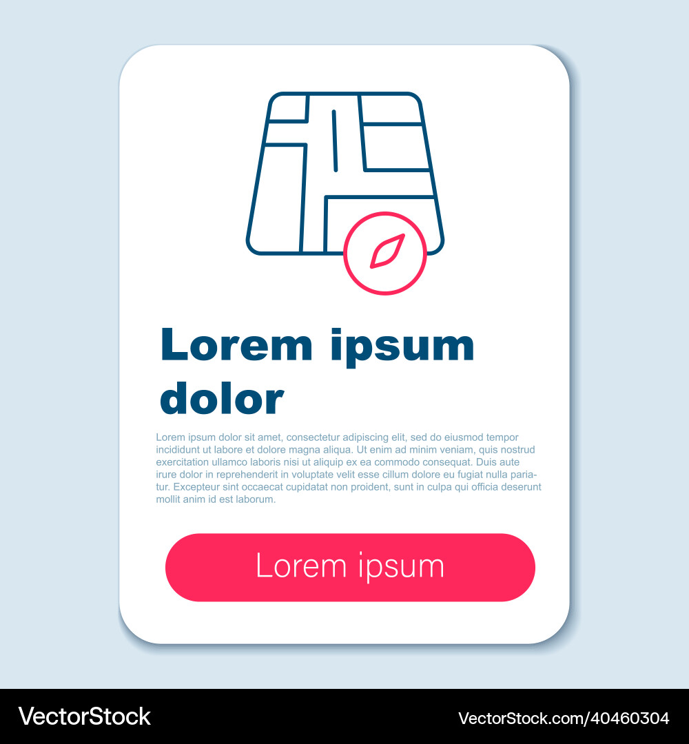 Line map pointer with taxi car icon isolated vector image