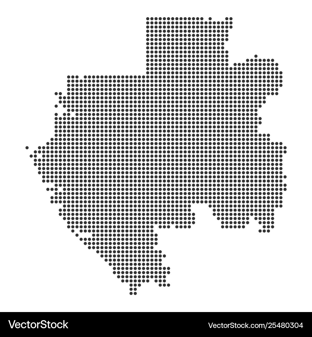 Map with dot Vector Image